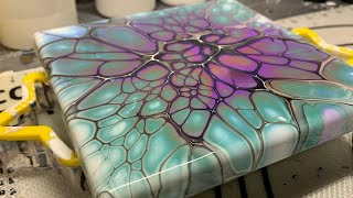 #18 Soft and Electric - Two Piece Color Palette Challenge | Acrylic Pour Painting | Fluid Art screenshot 4