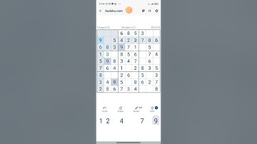 Daily Challenge (22 August 2022) - Game play sudoku