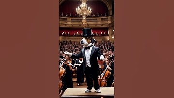 A professional conductor of an orchestra 🎻 #trending #reels #orchestra #dog #ai #concert