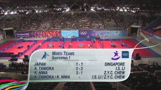 Mixed Teams Table Tennis Quarterfinals - Singapore 2010 Youth Games screenshot 5