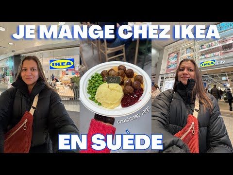 JE TESTE LA NOURRITURE VÉGÉ CHEZ IKEA EN SUÈDE | En interrail à Stockholm