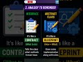 Interface and Abstract Class in java #interface #abstractclass #javaprogramming #coding #viral #yt