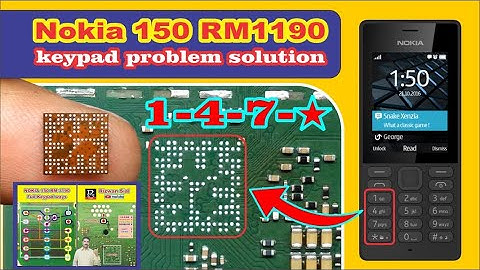 nokia 150 rm 1190 keypad solution