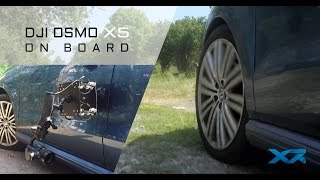 Dji osmo x5 test in vw polo with antivibration board