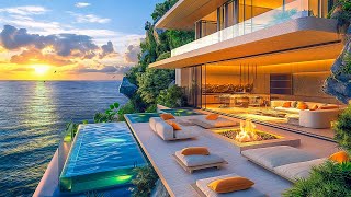 Relaxing Jazz Music in a Luxury Beach Villa ✨ Relaxing Piano Melodies Set the Good Mood