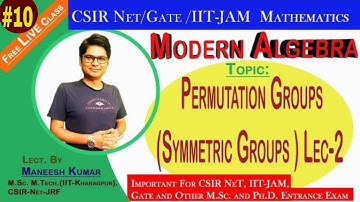 #10 | symmetric groups Sn | order of permutation | group theory | csir net mathematics