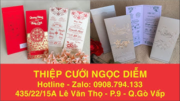 Mẫu Thiệp Cưới Đứng Đang Hot Nhất - Wedding | Thiệp Cưới Ngọc Diễm