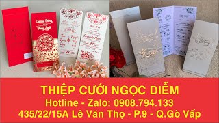 Mẫu Thiệp Cưới Đứng Đang Hot Nhất - Wedding | Thiệp Cưới Ngọc Diễm