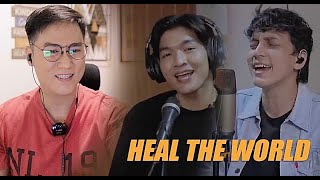 Dimas Senopati ft Tenggo Wicaksono - Heal the World [Michael Jackson] | SINGER REACTION