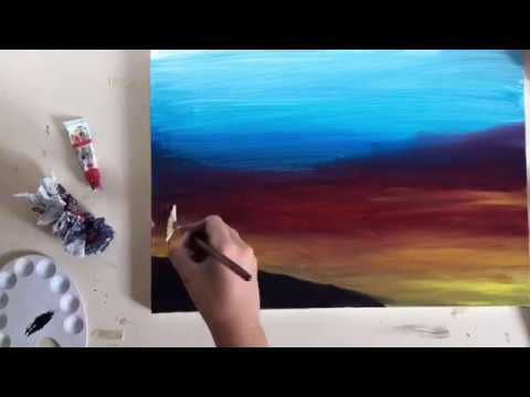 Yeni başlayanlar için yağlı boya../ Oil painting for beginner. / Relaxing paint.