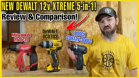 NEW DeWALT 12v XTREME 5-in-1 Full In Depth Comparison To The Milwaukee 2505-20 & BOSCH Chameleon!