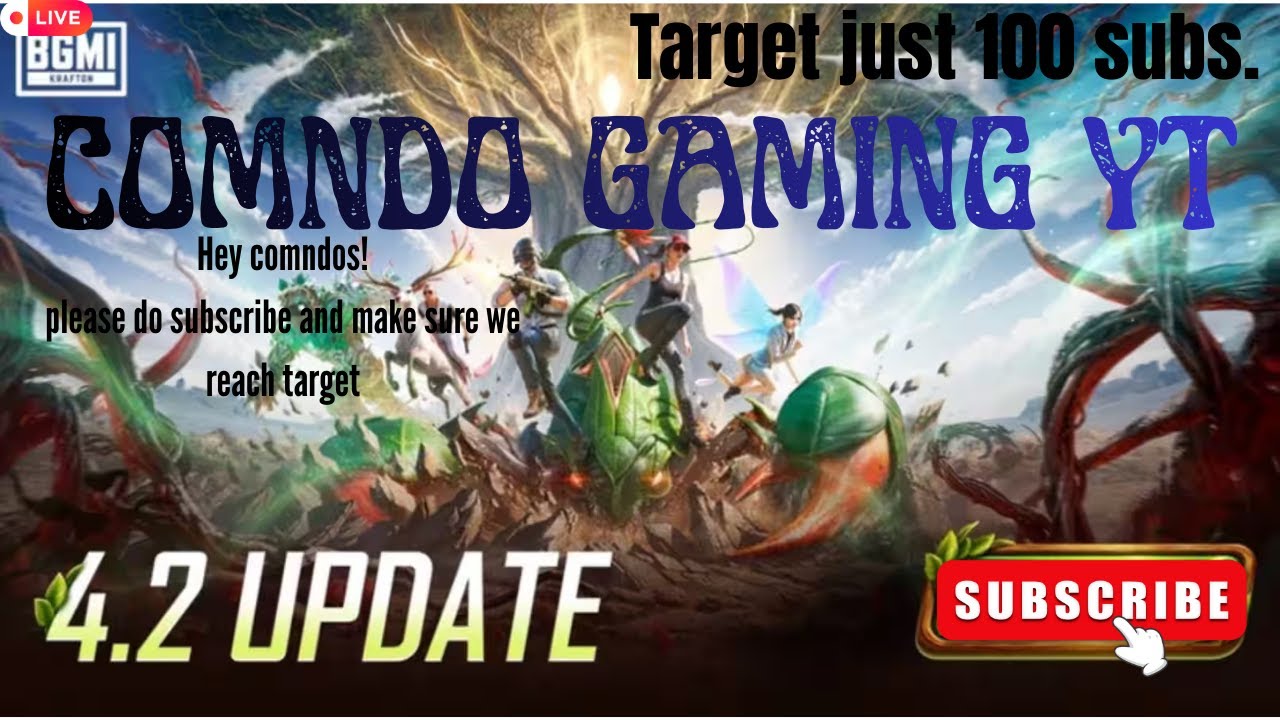 BGMI Live Telugu-Target 100SUBS-Noob to Pro Stream 