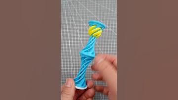 This Stackable Impossible Passthrough toy is much more fun with a spring！#3dprinting #fidgettoy