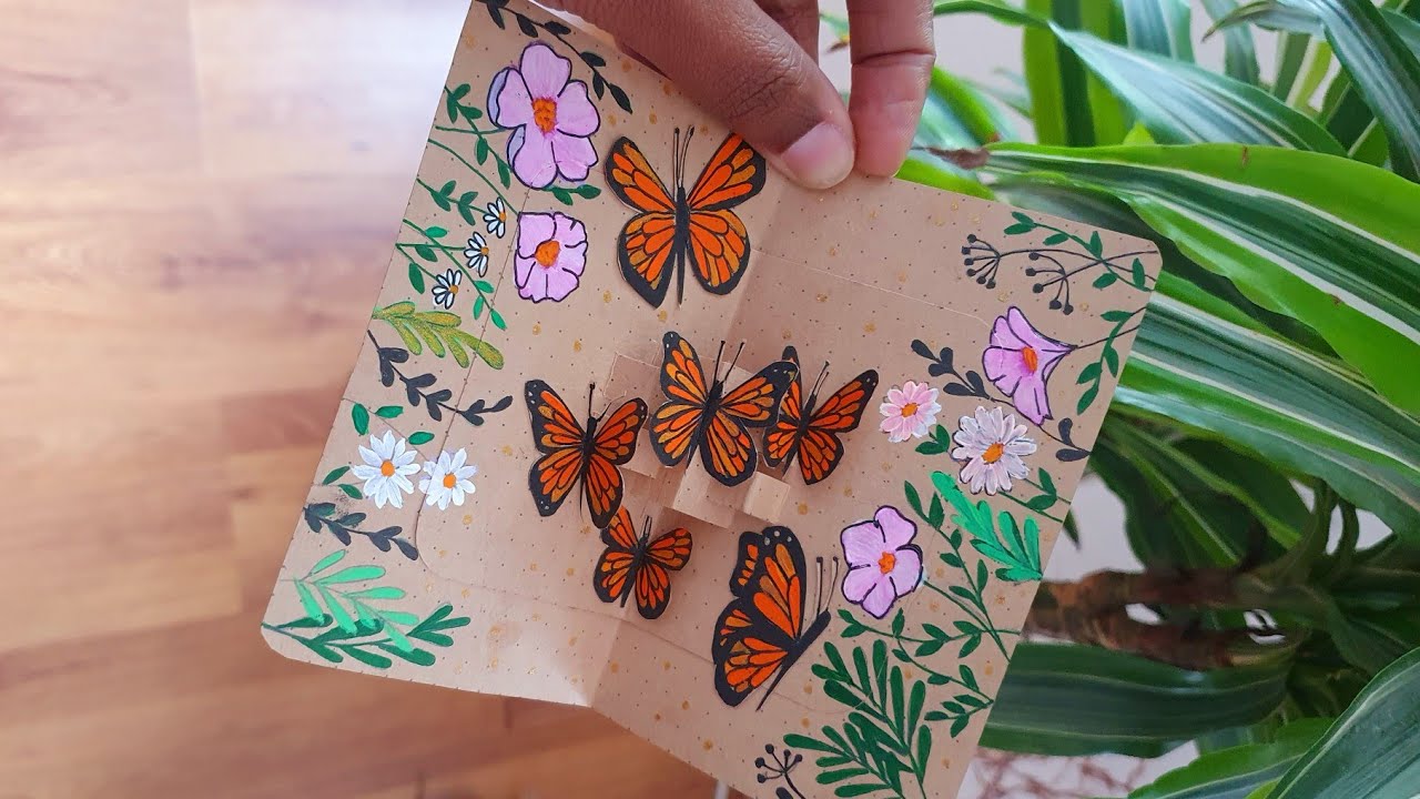 Easy butterfly pop up card | Birthday | Anniversary | DIY Cards #diy # ...
