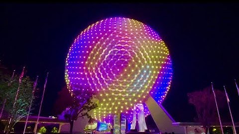EPCOT Spaceship Earth Soothing Lights & Sounds