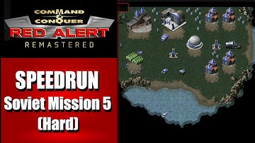 SPEEDRUN: Command and Conquer Red Alert Remastered - Soviet Mission 5 (Hard)