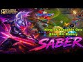 Saber যারে সব Assassin ভয় পায় 😈। Saber Gameplay #Mlbb #Ml
