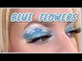Blue Flowers Eye Makeup Tutorial #Makeup #Makeuptutorial #Tutorial