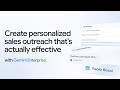 Create personalized sales outreach that's actually effective with Gemini Enterprise app