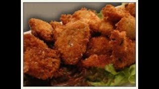 Fried Oysters with a Panko Crust