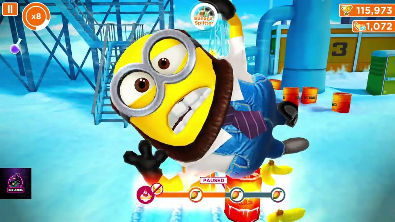 Minion Rush Level 139  130 with Banana Splitter  No Bananas Challenge