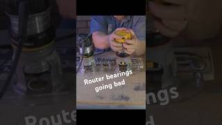 How to tell when your bearing are starting to go. bearings routers woodworking handcarved