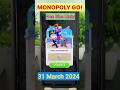Monopoly Go Free Dice Links [Today 31 March 2024] Claim Now! #monopolygofreedice #shorts