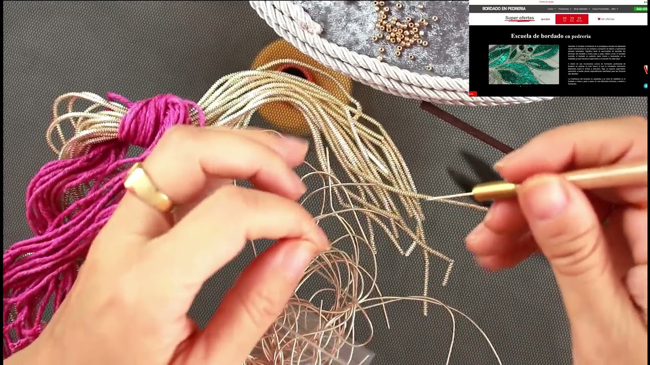 Diferencias entre Aguja  luneville Frances y Aarie hindú