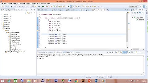 Java Programming - Basic Math - Part-1