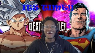 GOKU VS SUPERMAN DEATH BATTLE REACTION!!