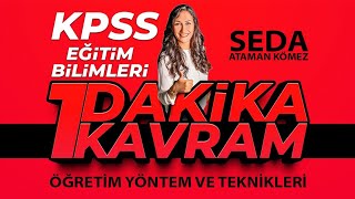 Kpss Eği̇ti̇m Bi̇li̇mleri̇ - 1 Daki̇ka 1 Kavram Kollegyum - Seda Ataman Kömez
