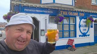 seasideMARK going to the Globe pub inn  In Weymouth for a few jars what an experience it lush I mean
