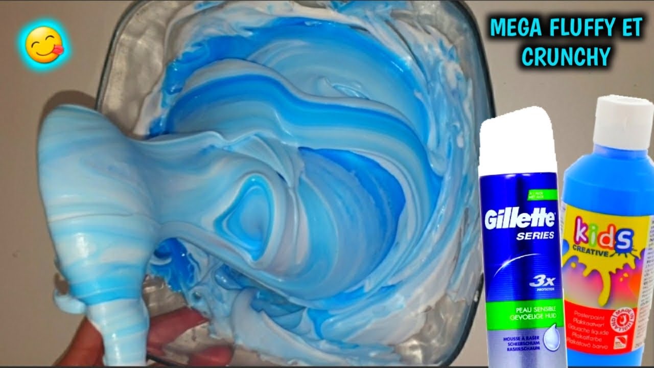 TUTO SLIME FLUFFY CRUNCHY XXL / MEGA FLUFFY ET CRUNCHY