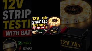 12v strip led light testing #diy #viralshorts #led #electronics
