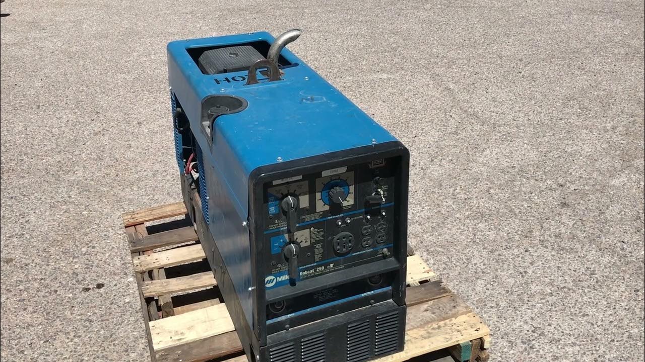 Miller Bobcat 250 Kohler Gas Welder / Generator YouTube