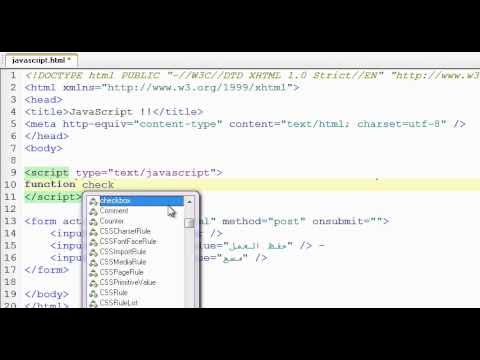 19_javascript_onfocus_onsubmit_onreset_events - YouTube