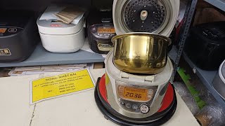 Xoong Màu Vàng Đồng 😲 Nồi cơm 1 lít Sanyo Quỷ PHÍM VẶN - 0985.85.1342 và 0969.974.205