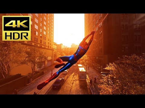 [4k-hdr]-spiderman-(ps4)-web-swinging-across-the-whole-map-@-uhd-✔