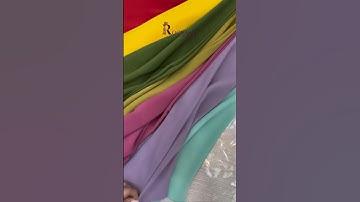 Sustainability & style combined with this recycled Yoryu Chiffon fabric♻️💚 | 📲 +971501604056