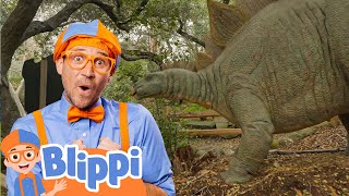 Blippi and the Big Dinosaur. | Kids Learn! | Nursery Rhymes | Sing Along