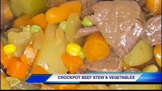 Beef Stew & Vegetables in the Crockpot / Beef Stew Recipe