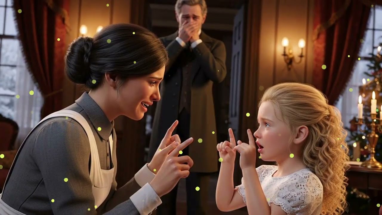 🎩💔 En Víspera de Navidad, en su Último Día de Niñera, la Hija Sorda del MAGNATE dijo 