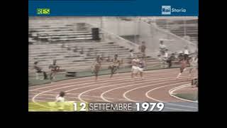 12 settembre 1979 - Record del mondo di Pietro Mennea sui 200 metri