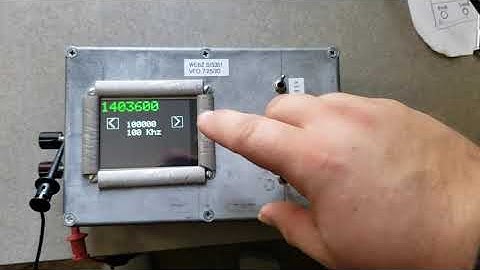 DDS VFO touchscreen test