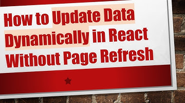 How to Update Data Dynamically in React Without Page Refresh