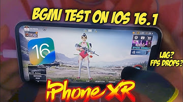 iPhone XR Bgmi Test on iOS 16.1 🔥 Battery Problem Solved? Lag?