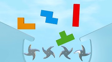 Shredding Tetris simulation