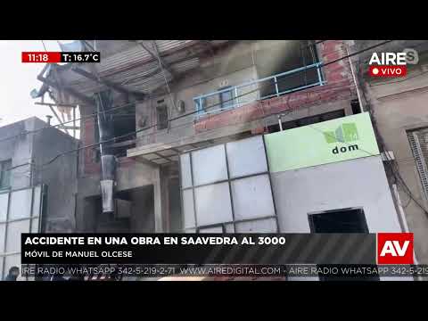 🔴 Accidente en una obra en construcción: un obrero cayó de altura al foso de un futuro ascensor 🔴