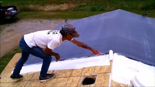 How to Repair A Single Wide Mobile Home Trailer Roof 4 of 4