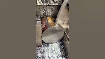 Heavy Iron Round Pipe Cutting Process with Saw - Goodtools and machinery make work easy
